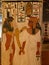 The designs in Queen Nefertari tomb in Queens valley in Luxor