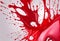 DESIRE RED color drop paint abstract background