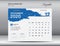 Desk Calendar 2020 template vector, DECEMBER 2020 month, business layout, 8x6 inch, Week starts Sunday, Stationery design, flyer