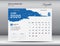 Desk Calendar 2020 template vector, JUNE 2020 month, business layout, 8x6 inch, Week starts Sunday, Stationery design, flyer