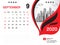 Desk Calendar 2020 template vector, SEPTEMBER 2020 month, business layout, 8x6 inch, Week starts Sunday, Stationery design
