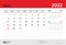 Desk Calendar 2022 design, May 2022 template, week start on sunday, Planner design, Wall calendar 2022 layout