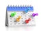 Desk Calendar Commitments Date Concept 3D Illustration