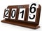 Desk Calendar Represents Year Two Thousand Sixteen