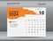 Desk calender 2024 design, October 2024 template, Calendar 2024 template, planner, simple, Wall calendar design, week starts on