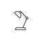 Desk lamp line icon