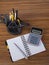 Desk organizer with office tools