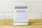 Desktop calendar for January 2024. Calendar for planning and managing each date.