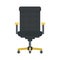Desktop chair icon, flat style