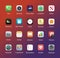 Desktop icon pack. IOS icons. Mac inspired shortcut signs. Linux home customization theme. Vector illustration.