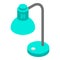 Desktop lamp icon, isometric style