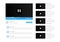 Desktop video player with website design elements. Video player interface design template.