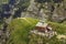 Desolate abandoned wooden mountain refuge