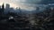 Desolate Cityscape: A Post-Apocalyptic Journey Through Ruin and