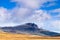 Desolate mountain landscape on a sunny day