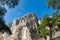 Desolate mountains, many grotesque large stones and few plants