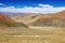 Desolate plateau landscape in Tibet