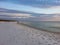 Desolate Turtle Beach on Florida`s Gulf coast