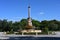 DeSoto Plaza and Fountain in Coral Gables, Florida.