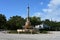 DeSoto Plaza and Fountain in Coral Gables, Florida.