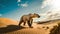 Desperate Polar Bear Walks in the Desert - Generative Ai