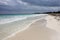 Desrted white sand beach in Sian Ka`an biosphere reserve, Quintana Roo, Mexico