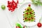 Dessert Christmas tree - Christmas fun food idea for kids