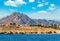 dessert coast of sharm el sheikh, egypt. Blue sky with clouds