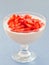 Dessert: Mascarpone cream with strawberries