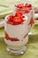 Dessert: Mascarpone cream with strawberries