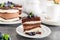 Dessert Menu Belgian Chocolate Layered Gateau