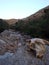 Dessert road to karoumes beach kreta island background fine art