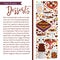 Desserts banner, chocolate and fruit fondue, candies or sweets and cupcakes