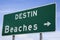 Destin Beaches sign