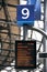 Destination board in Liverpool Railway Station.