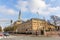 Destination scenic of Royal Stables and clock tower in The Hague