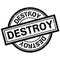 Destroy rubber stamp