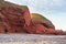 Destroyed arch in Legzira beach. Morocco