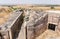 The destroyed battle tower that has remained since the War of the Doomsday Yom Kippur War  on the Golan Heights in Israel