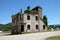 Destroyed building as war aftermath in Hrvatska Kostajnica, Croatia