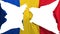 Destroyed Romania flag