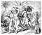 Destruction of Sodom and Gomorrah, Biblical Story. Bible, Genesis, Old testament. Vintage Antique Drawing