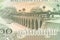 Detail of 5000 cambodian riel bank note reverse