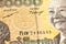 Detail of 50000 cambodian riel bank note obverse