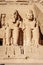 Detail of Abu Simbel temple facade Egypt