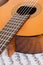 Detail of acoustic guitar