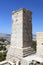 Detail of Agrippa tower of the Acropolis Propylaea