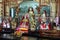 Detail of the altar in the main hall of the Assembly Hall Of Fujian Chinese Temple in Hoi An