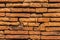 Detail ancient brick wall