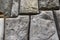 Detail of an ancient Inca wall in Sacsayhuaman, near Cusco, in Peru